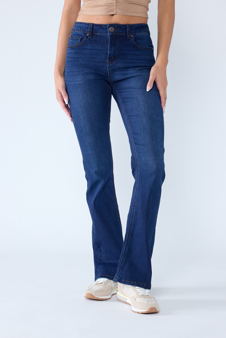 High Rise Bootcut Jeans - Dark Wash