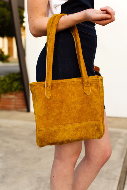 Mid Size Tote- Mustard