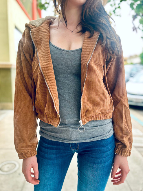 Downtown Corduroy Jacket - Cognac