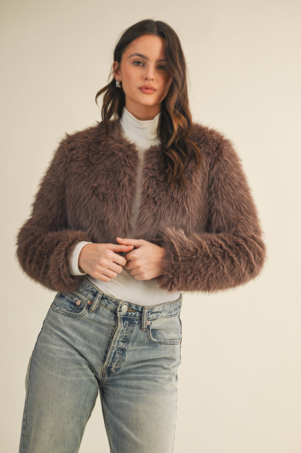 Seeker Fur Jacket - Mocha