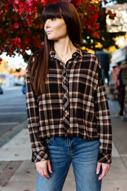 Harvest Flannel - Brown