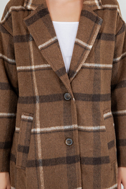 Mckenzie Plaid Jacket - Brown