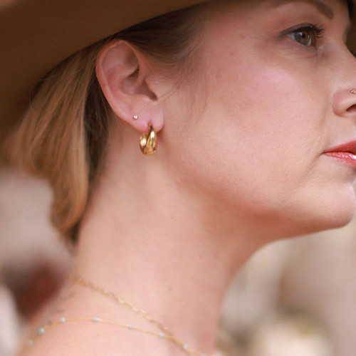 Sophia Huggie Hoops - Medium