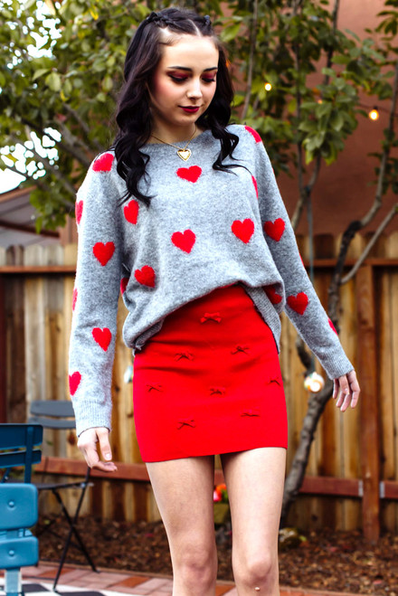 Sweetheart Sweater - Grey
