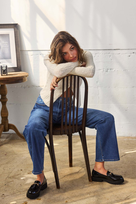 High Rise Wide Leg Jean - Dark Wash