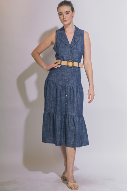 Afternoon Dress - Indigo