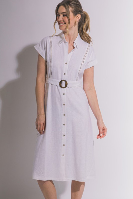  Polo Dress - White