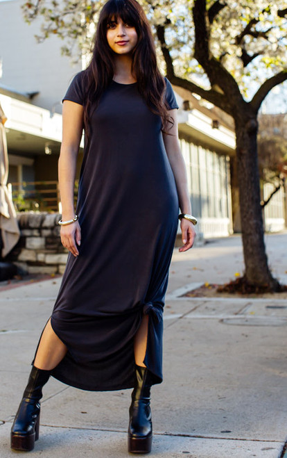 Monica Shirt Dress - Carbon