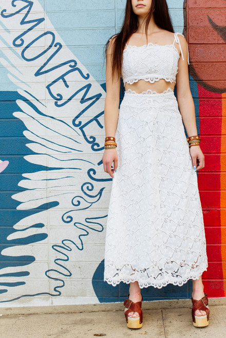 Lucille Lace Set  - White