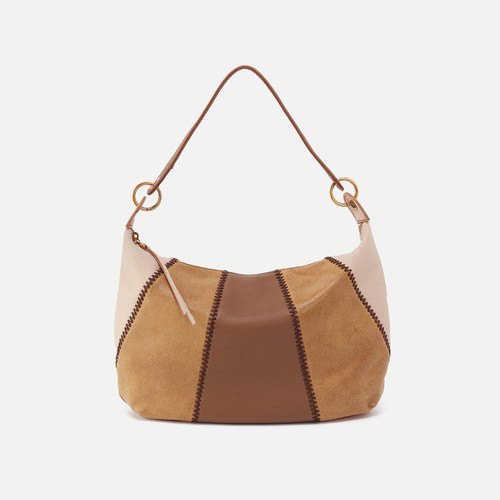 Opal Shoulder Bag / Pebbled Leather - Timber Brown