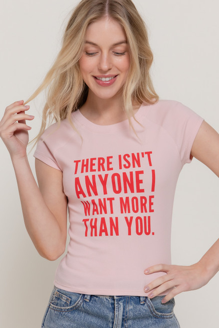 I Want You Tee - Pink
