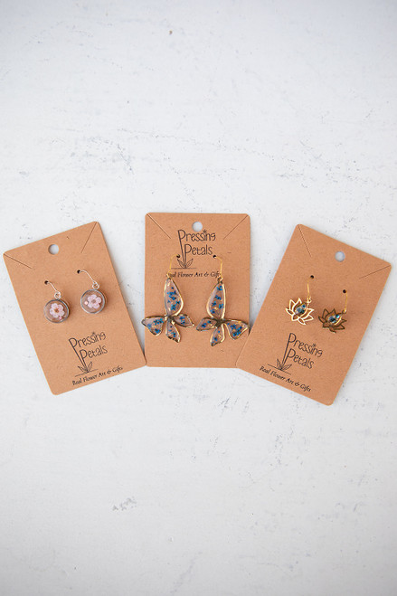 Pressed Petal Lotus Earring