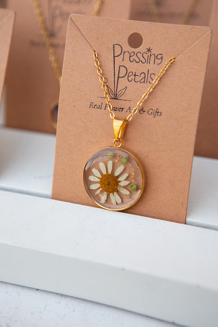 Pressed Petal Necklace 