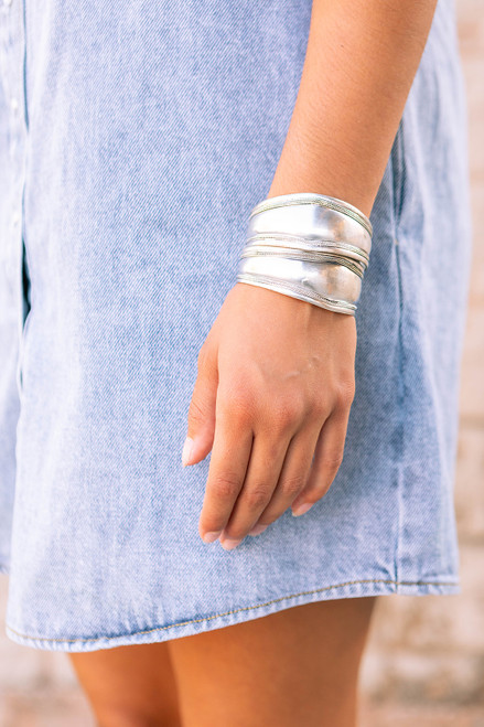 White Metal Cuff