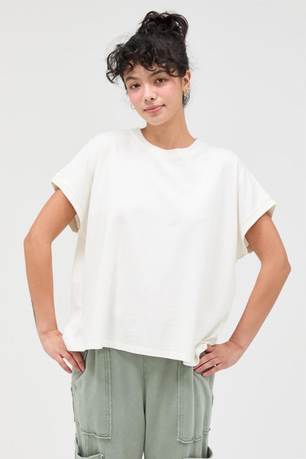 Mineral Wash T-Shirt - Ivory