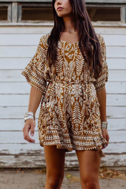 Santa Fe Romper - Cocoa