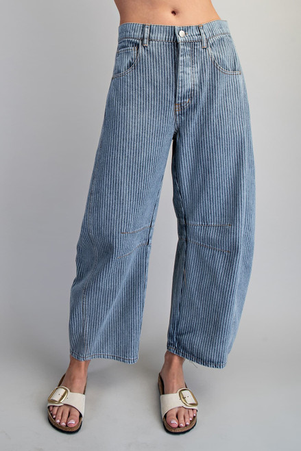 Engineer Stripe Barrel Jeans 