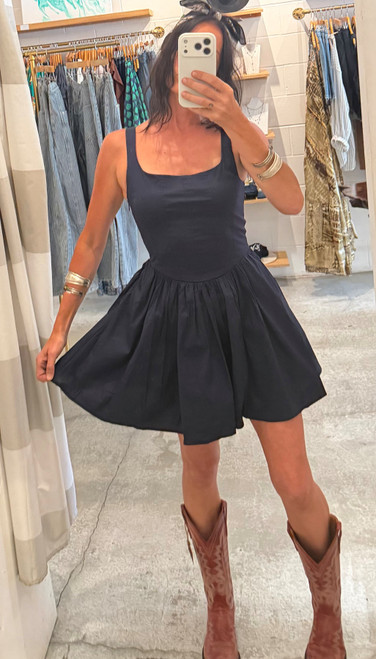 Ballerina Mini Dress - Navy