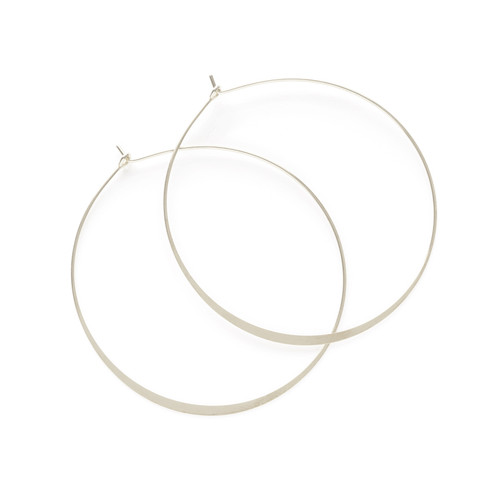 2" Hoop Earrings - Silver