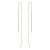 needle and thread -gold/silver