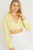 Cropped Button Down - Yellow 