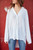  Sequin Button Down Top - White
