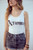 A-Town Tank - Ivory/Black Print