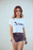 A-Town Cropped Tee - White