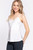 Eclipse Satin Cami - White 