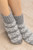 Fuzzy Nordic Socks - Grey