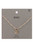 Brass Metal Monogram Necklace