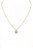 Brass Metal Monogram Necklace