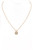 Brass Metal Monogram Necklace