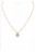 Brass Metal Monogram Necklace