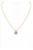 Brass Metal Monogram Necklace