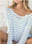 Freedom Stripe Knit Top - Blue