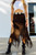 Bella Fringe Skirt - Chocolate