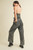 Strapless Denim Jumpsuit - Washed Charcoal