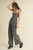 Strapless Denim Jumpsuit - Washed Charcoal