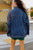 Oversized Vintage Denim Jacket - Dark Wash