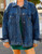 Oversized Vintage Denim Jacket - Dark Wash