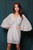Light Up The Room Cape Dress - Silver