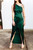 Ava Asymetrical Dress - Emerald
