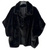 Faux Fur Boxy Jacket - Black