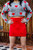 Bow Tie Mini Skirt - Red