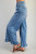 Mineral Wash Ruffle Hem Jean