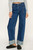 Belted Cuffed Wide Leg Jean