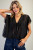 Lucie Lace Trim Blouse - Black