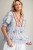 Lily Boho Blouse - Lavender Blue
