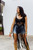Boho Crochet Top - Black